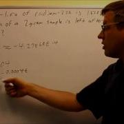 Exponential Decay Problem Half Life
