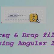 Drag Drop File Upload Angular 12
