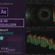 2D 3D Audio Visualizer In AE Easy