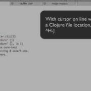 Demonstration Of Emacs Code To Jump To A Location In A Clojure File
