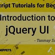 48 JQuery UI Including JQuery UI In Project