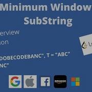 Leetcode 76 Minimum Window Substring Two Pointers Dynamic Programming