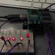 Arduino Uno Running A Binary Clock Via A Raspberry Pi IOPi Expansion Board