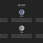 Responsive My Skills Section Using Only HTML CSS