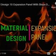 Material Design 10 Expansion Panel With Accordion Demo