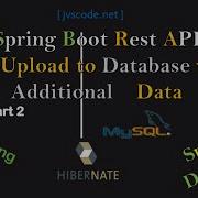 How To Upload A File To Database With Additional Data In Spring Boot REST API Part 2