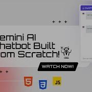 Build A ChatGPT Style AI Chatbot Using Gemini API HTML CSS JavaScript Full Tutorial