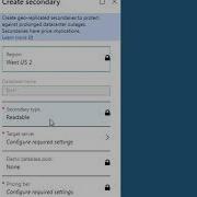 Configuring Geo Replication For SQL DB
