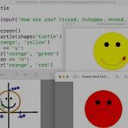 Drawing Emotions With Python Turtle Module Smiley Face Frown Mad Sick