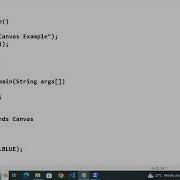 JAVA AWT Canvas Control Class With An Example Program