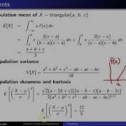 Triangular Distribution Moments