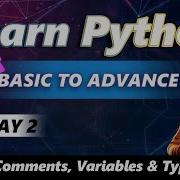 Python Syntax Comments Variables Typecasting Python Tutorial Day 2