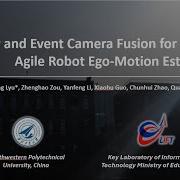 Radar And Event Camera Fusion For Agile Robot Ego Motion Estimation