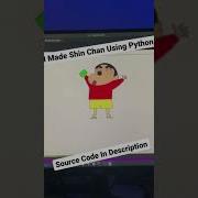 I Made Shin Chan Using Python Code Run Shorts