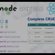 React Node Js Express Js CRUD Operations CRUD Rest API With Node Express