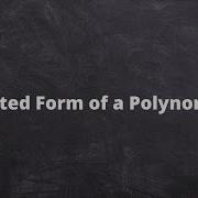 Nested Form Of A Polynomial