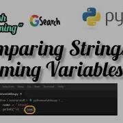 Comparing Strings Naming Variables In Python