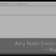 Java Static Control Flow 1