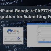 PHP And Google ReCaptcha Integration Tutorial Demo