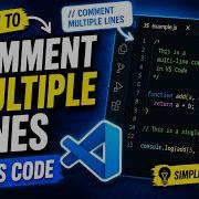 Как закомментировать несколько строк кода в VS Code Быстрый способ закомментировать и раскоммен
