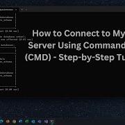 How To Connect To MySQL Server Using Command Line CMD Step By Step Tutorial