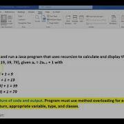 CIS18A Lab 4 Ex 6 Recursion For Sequence