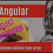 How To Create Select Dropdown From Array Data In Angular