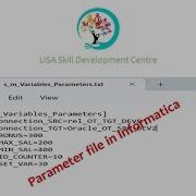 Parameter File In Informatica