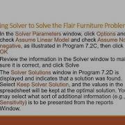 Solving Optimization Problems Using Solver Excel And Illustration Of Special Cases