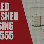 Led Blinking Using IC555 LED Flasher Using IC555 Animation