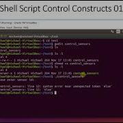 Linux Basic 08 Shell Script Control Constructs 01