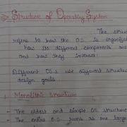Structure Of Operating System Monolithic Structure Layered Structure Microkernel Structure Etc