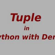 Tuple Datatype In Python Programming With Demo Explained In Tamil