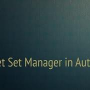 Sheet Set Manager In AutoCAD