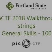 PicoCTF 2018 Strings