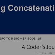 C From Zero To Hero 19 String Concatenation