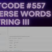 Reverse Words In A String III Problem Leetcode 557 Python