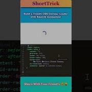 Build A Trendy CSS Circular Loader With Smooth Animation CSS WebDev Shorts