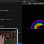 ASMR Programming Rainbow Loading Page Using HTML CSS No Talking