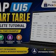 SAP UI5 Smart Table Full Tutorial For Beginners Experienced Developers