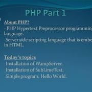 PHP Tutorial In Hindi Part1 Hello World Installation Of WampServer And SubLimeText