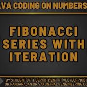 FIBONACCI SERIES WITH ITERATION USING JAVA IN TAMIL