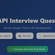 FastAPI Interview Questions 2025 Complete Python API Framework Guide For Beginners