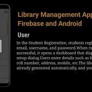 Library Management App Using Firebase And Android