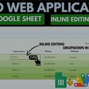 Google Web App Bootstrap CRUD Inline Editing Crud Web App B17