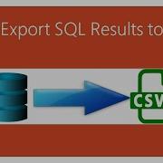 SQL Export Data To Csv Automatically