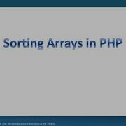 31019 Sorting Arrays In PHP