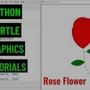 Draw Rose Flower With Python Turtle Python Turtle Graphics Tutorial 21