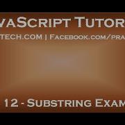 JavaScript Substring Example