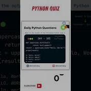 What Is The Output Of The Following Python Code MCQ 102 Python Quiz